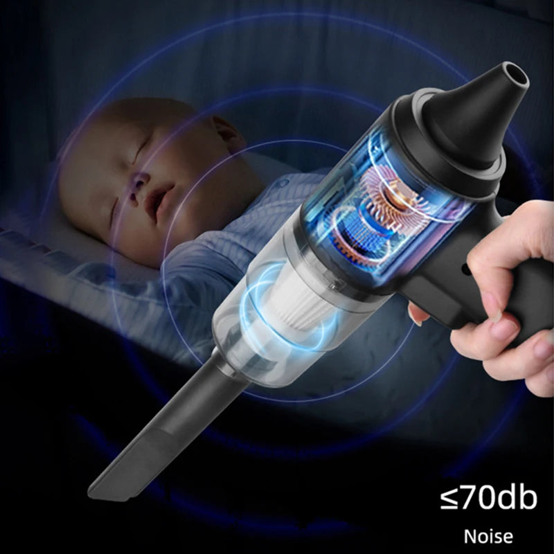 XIAOMI 2900000pa Car Wireless Vacuum Cleaner 120w 3-in-1 Portable Handheld For Home Rechargeable Auto Cordless Cleaner 2025