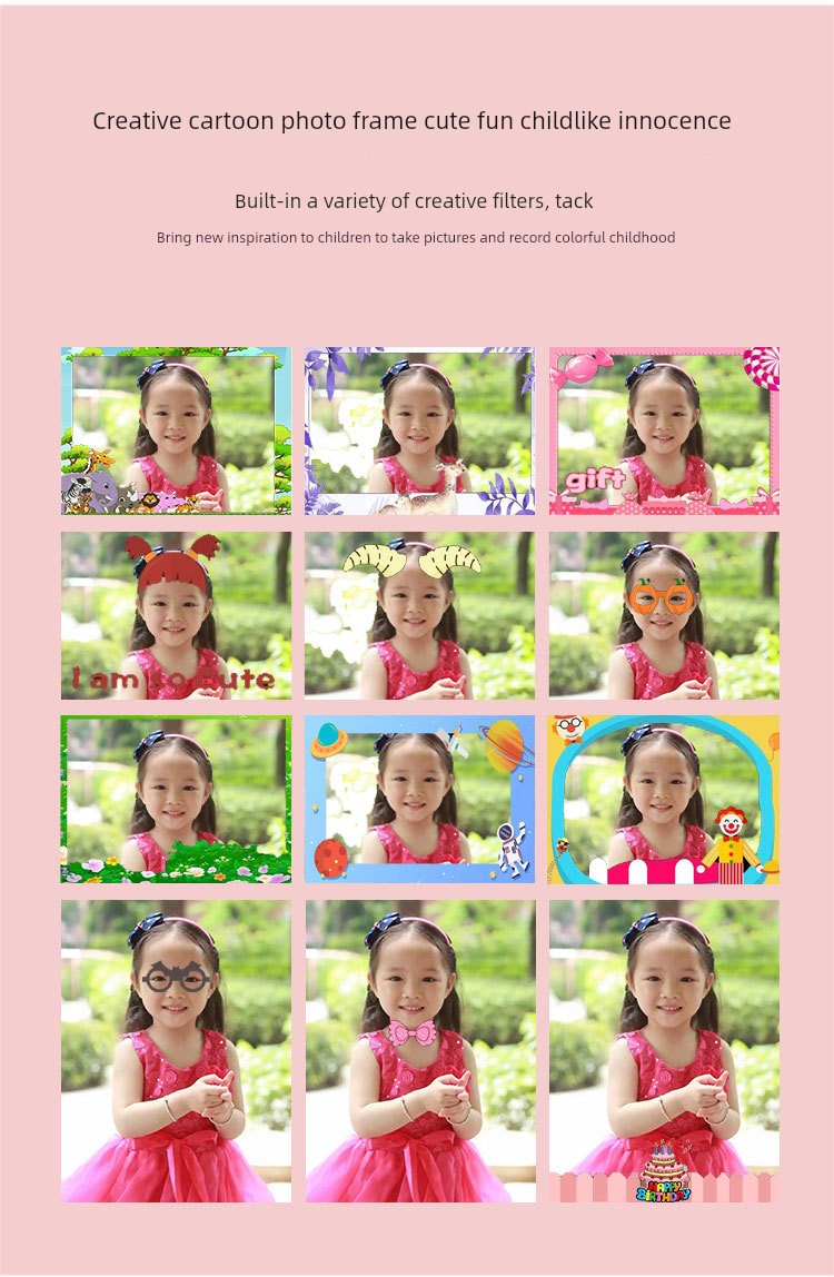 Children's Camera Toy Gift for Boys and Girls, Can Take Pictures and Print, Baby Digital Instant Camera, 2025 Student Model