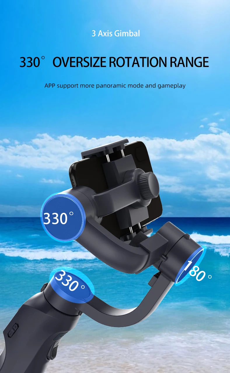 F10 Pro handheld 3-axis Mobile gimbal handy stabilizer for cell phone holder real-time tracking stabilizzatore smartphone Selfie