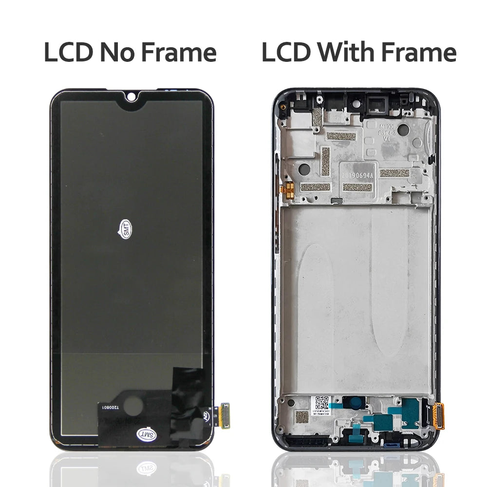 Super AMOLED Mi A3 Screen Replacement, for Xiaomi Mi A3 M1906F9SH Lcd Display Digital Touch Screen with Frame for Xiaomi Mi CC9e