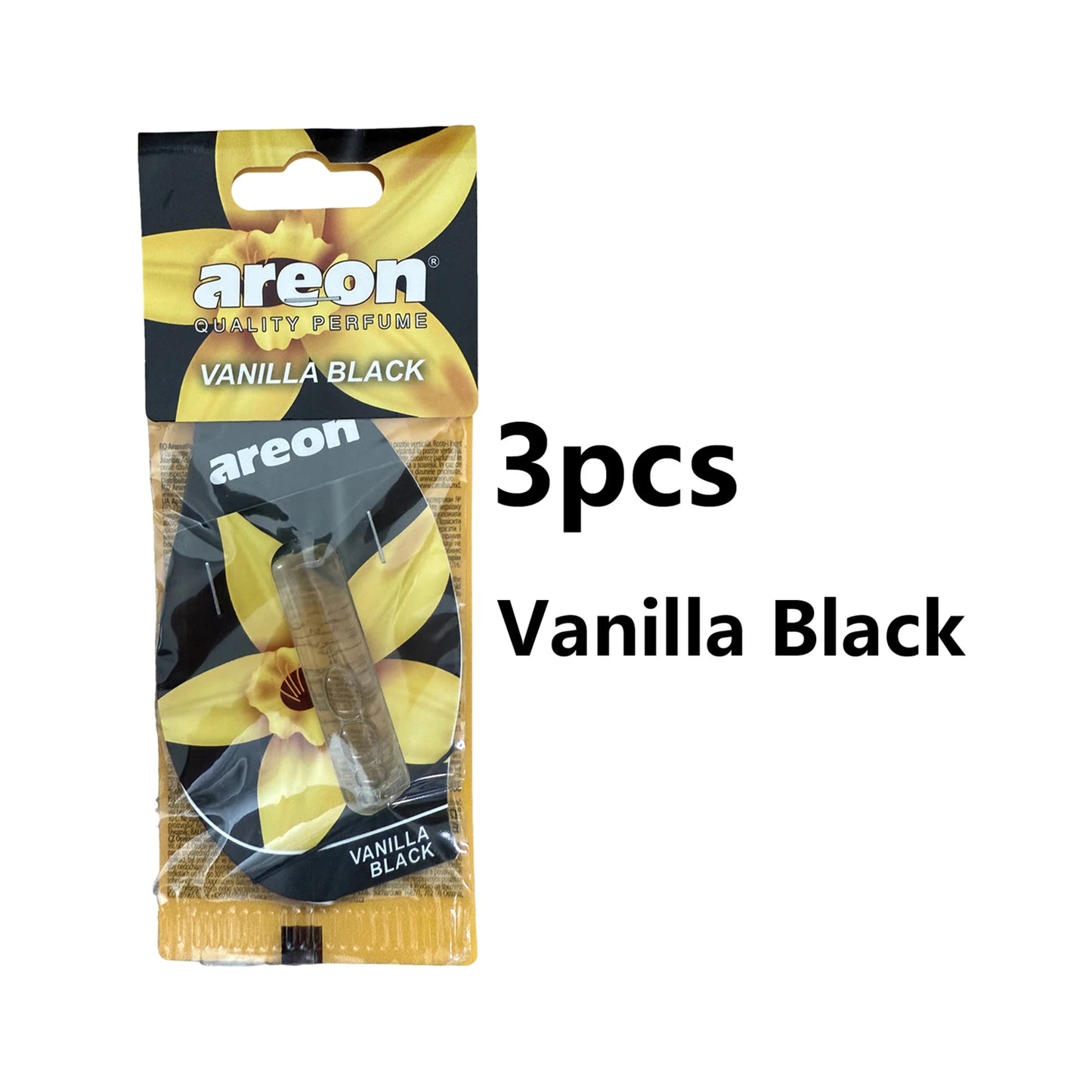 areon 3-18pcs Car Air Freshener Natural Tea Fragrance Vehicle-mounted Hanging Vanilla Scent Water Drop-shaped Car Interior