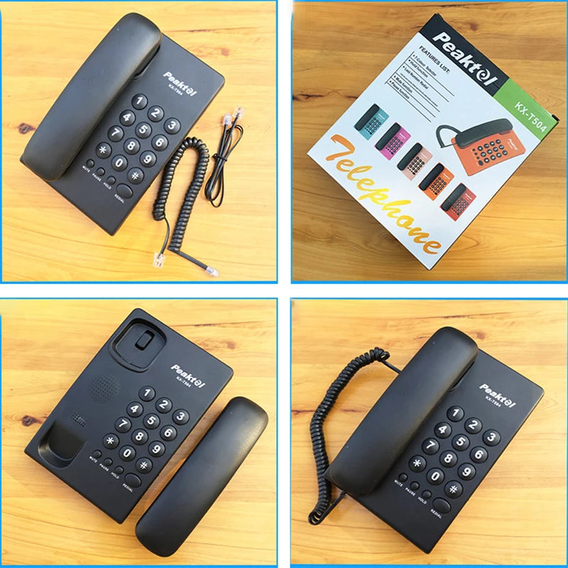 Corded Phone Landline Telephone with Mute, Pause, Hold, Redial, Desktop Phone Landline Радиотелефон for Home, Hotel, Office