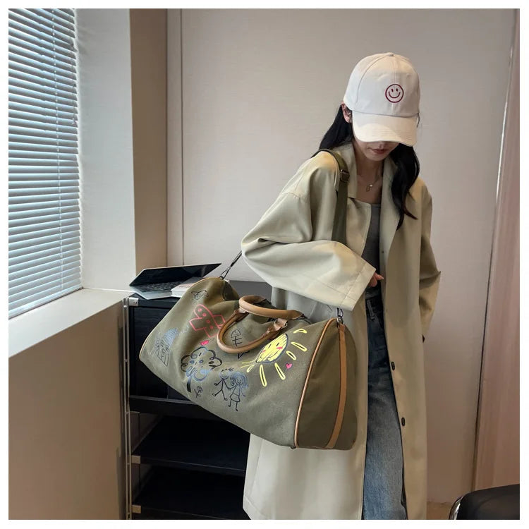 Large Capacity Travel Bag Fitness Handbag Crossbody Bag for Women Duffle Bag Carry on Luggage Bolso Marca Lujo Сумка Женская Sac