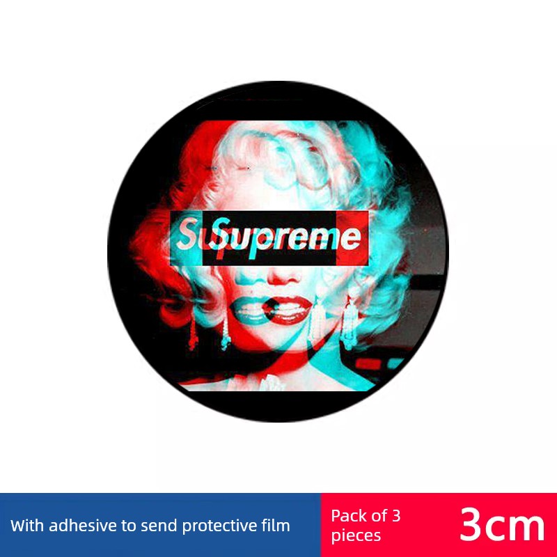 Magnet Disc Car Mobile Phone Bracket Neutral Patch Car Navigation Ultra-Thin Magnetic Block Magnetic Seat Cartoon Back Sticker