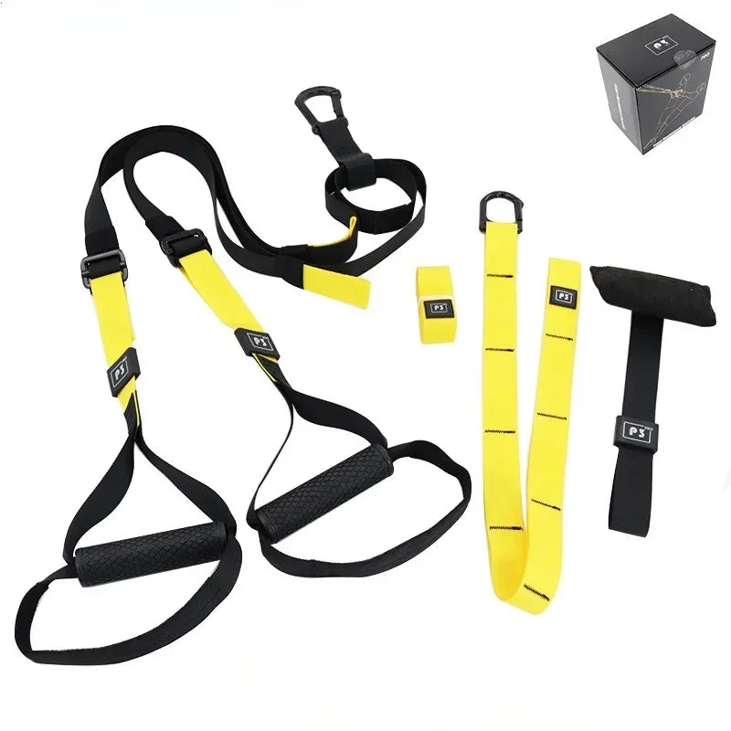 P3-2 & P3-3 Trx Adjustable Suspension Training Belt - Multi-Purpose Resistance Band for Yoga, Fitness & Strength Workouts