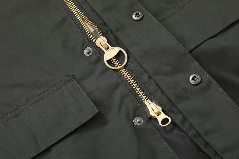 Cropped Canvas Un-wax Sl Spey Vintage Safari Olive Sage Green Outdoor Fishing Windbreaker Utility Tactical Hunting Coat For Men