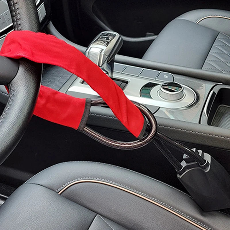 Universal Car Steering Wheel Lock Anti Theft Device Universal Fit Heavy Duty Security Protection Truck SUV Van Safe Reliable