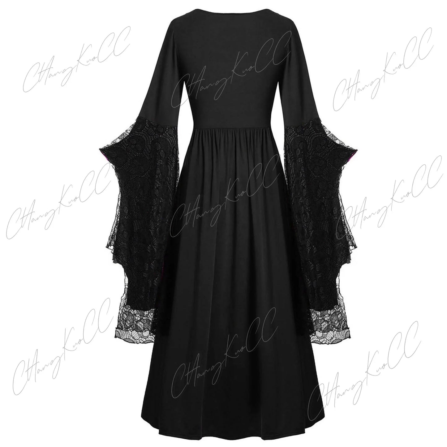 Vintage Halloween Cosplay Costume Witch Vampire Gothic Dress Ghost Dresses Up Party Printed Medieval Ghost Bride Female Clothes