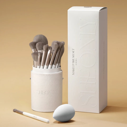 Voltsify Professional Makeup Brush Set 18 Pcs for Foundation Powder Concealers Eye Shadows Blush