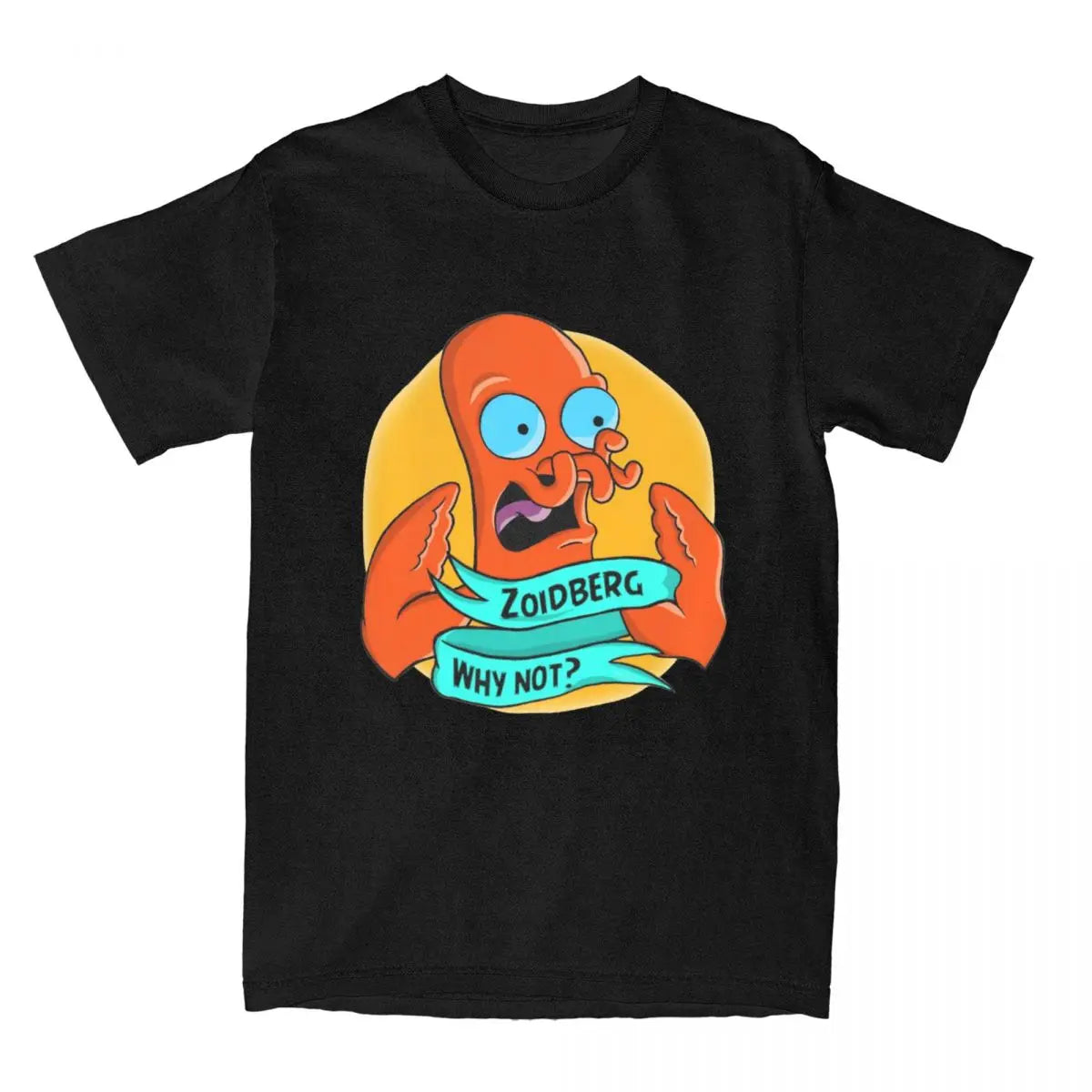 Men Women's Futuramas Comics T Shirts 100% Cotton Tops Novelty Short Sleeve Crewneck Tees 4XL 5XL 6XL T-Shirt
