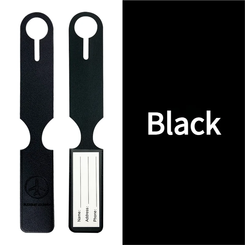 Long PU Luggage Tag for Air Travel - Easy Baggage Identification