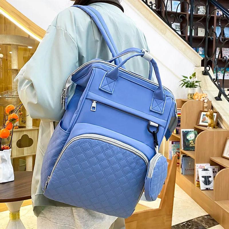 Diaper Bag Backpack Baby Essentials Travel Tote Multifunction Waterproof with Changing Station Pad Stroller Straps Big for Mommy