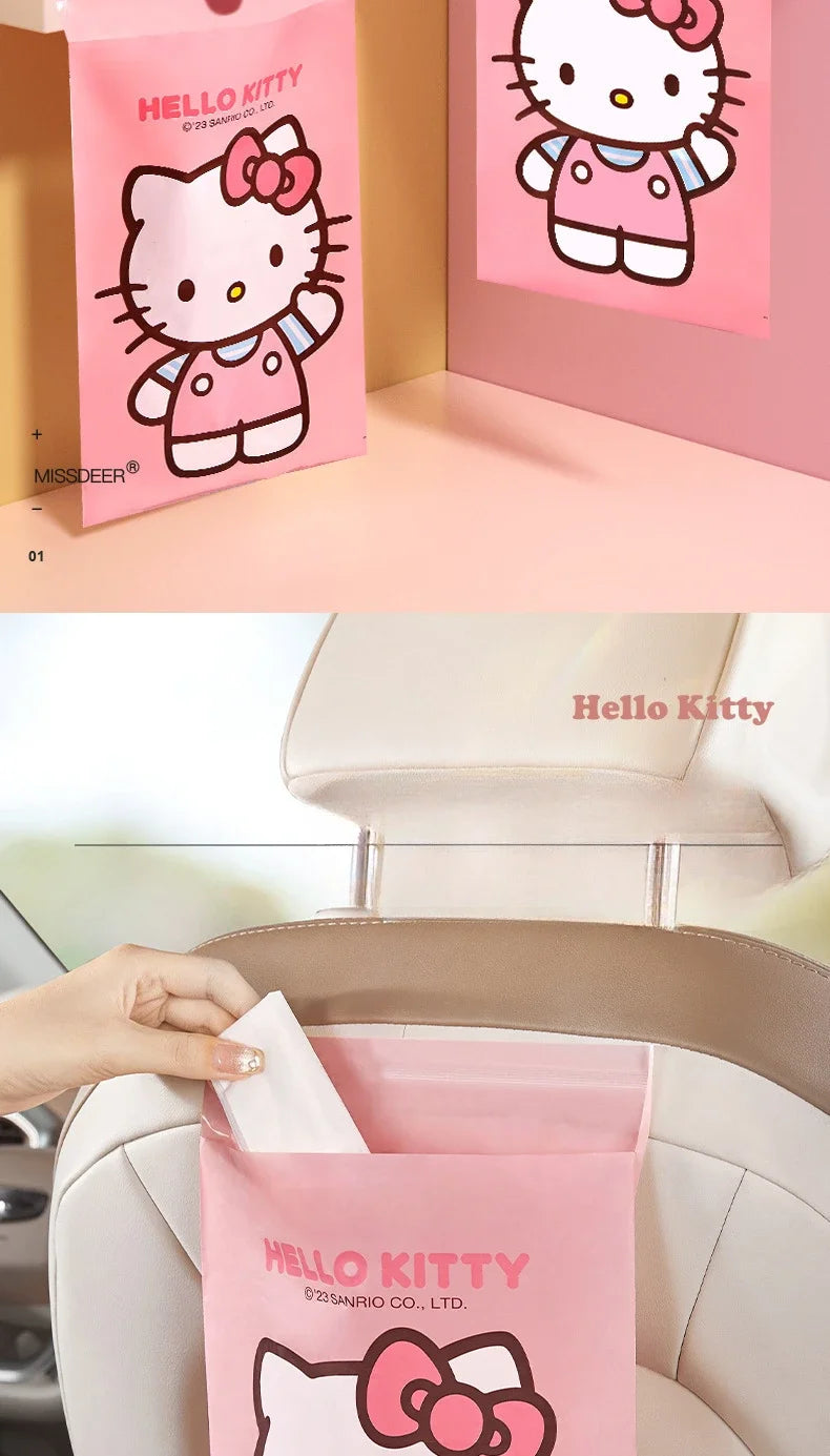 Sticky Car Trash Can - Car Garbage Bag Desk Organizer Auto Interior Storage Solution for Vehicle Cleanliness