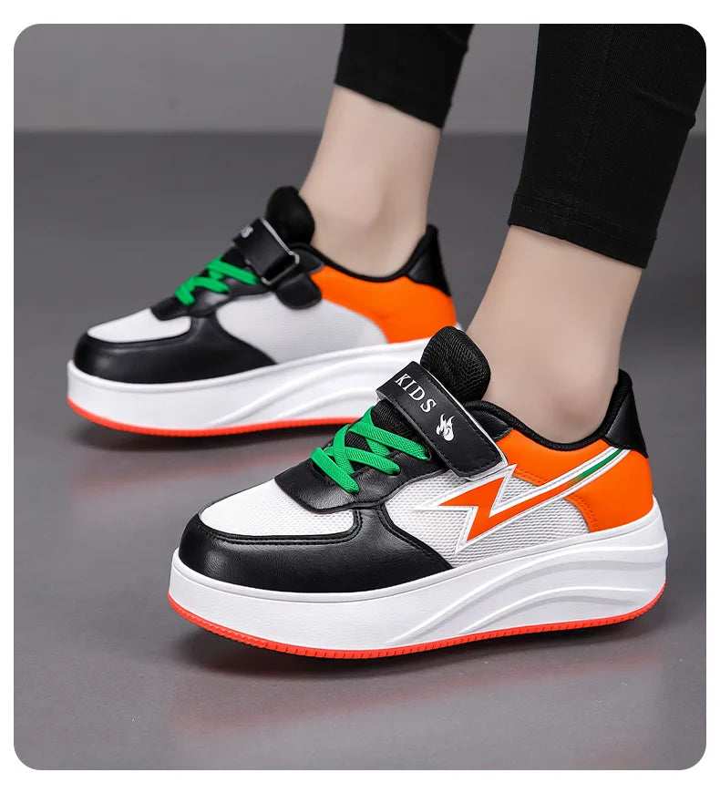 Children's walking shoes Girls 2025 new breathable roller skates boys primary school four wheel roller shoes can walk and slide