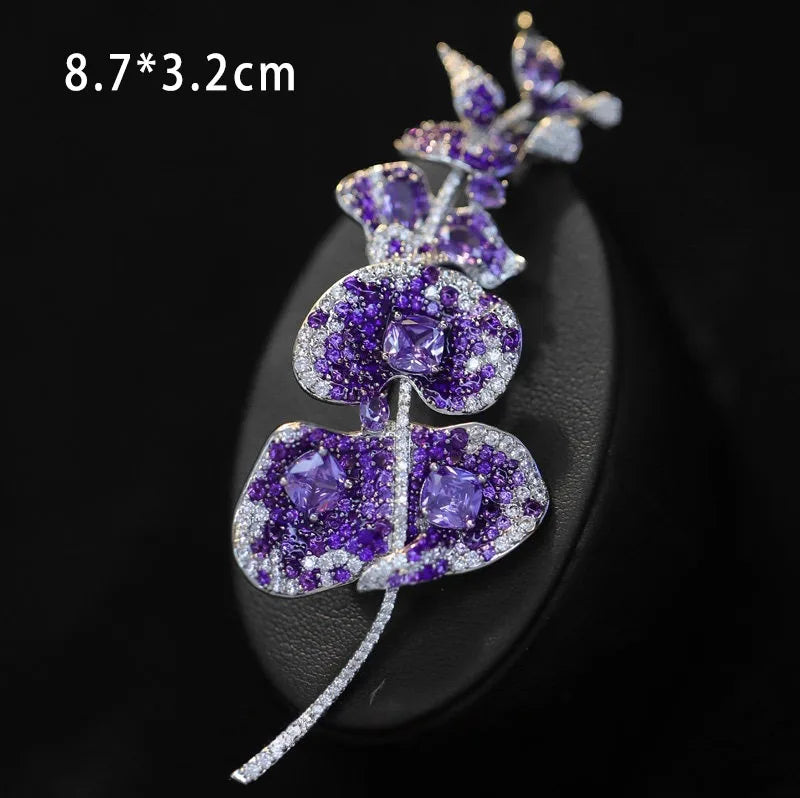 2026 Woman Brooches Luxury Designer Rose Butterfly Dragonfly Vase Bow Broche Pin Micro-inlaid Zircon Elegant Coat Accessories