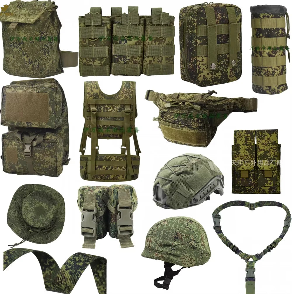 Russian Little Green EMR Camouflage Tactical Game Gear Accessories Magazine Pouch Waist Cover Accessory Bag Strap Helmet Cover