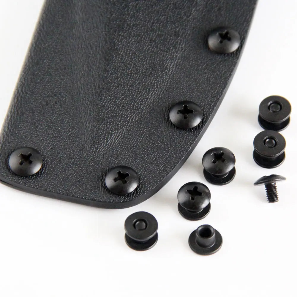 Black Steel Chicago Screw Set Cross Head Perfect for DIY Kydex and Leather Holsters Clips and Sheaths