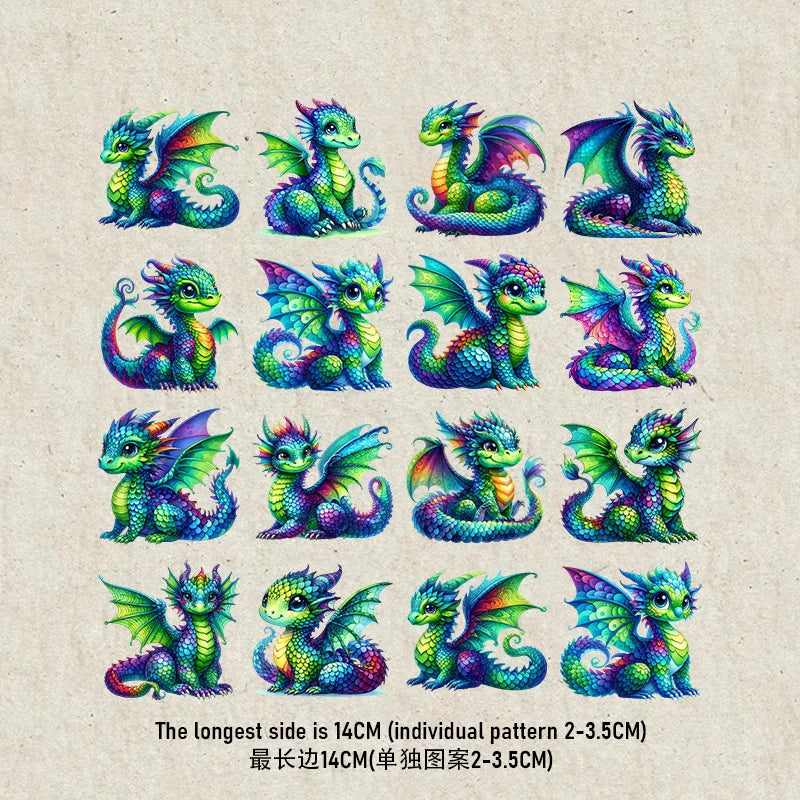 Beetle Dinosaur Rainbow Flower heat transfer iron on printing vinyl stickers T-shirt stickers DIY Toy doll clothing decoration