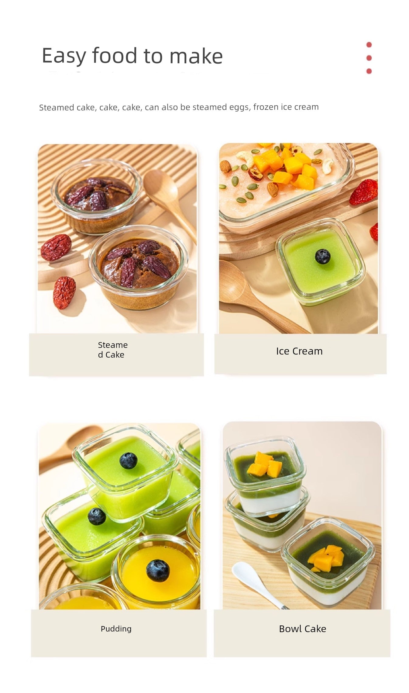Mold Oven Baking at Home Glass Steamed Sponge Cake