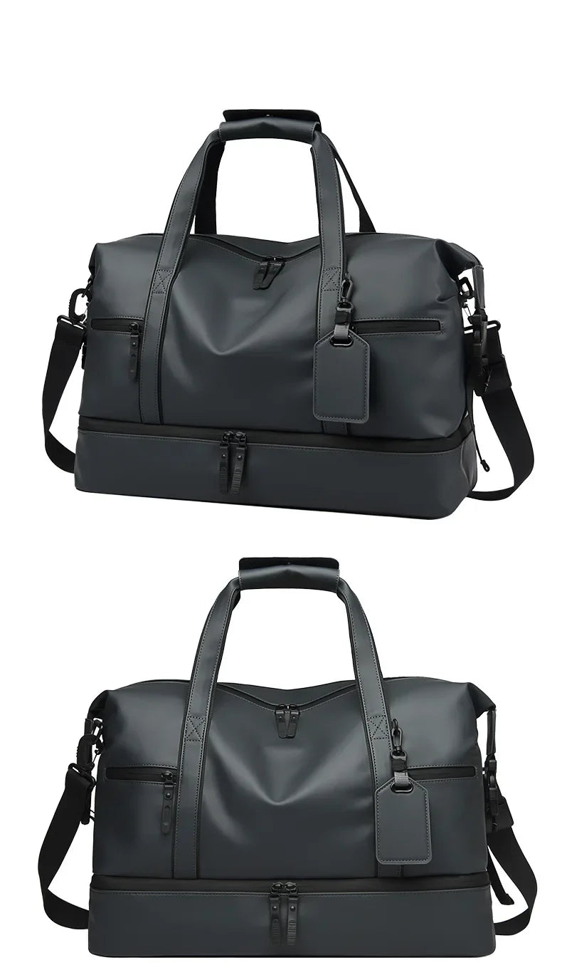 Fashion Travel Tote Bag for Men and Women Large Capacity Shoulder Crossbody Handbag Leisure Sports  Simple Business Travel Bag