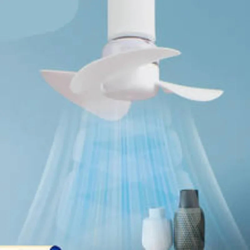 14CM Indoor Ceiling Fan With E27 Screw Base Brushless Motor Compact Size Providing Quiet Efficient Air Movement Lamp Socket Fan