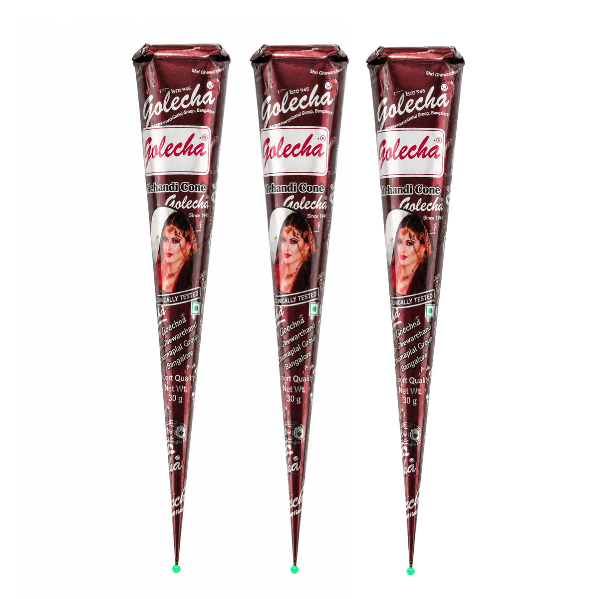 GOLECHA Brown Henna Temporary Tattoo Paste 30g Mehndi Henna Cone For Faux Freckles Hand Drawing Natural Brown Skin Stain