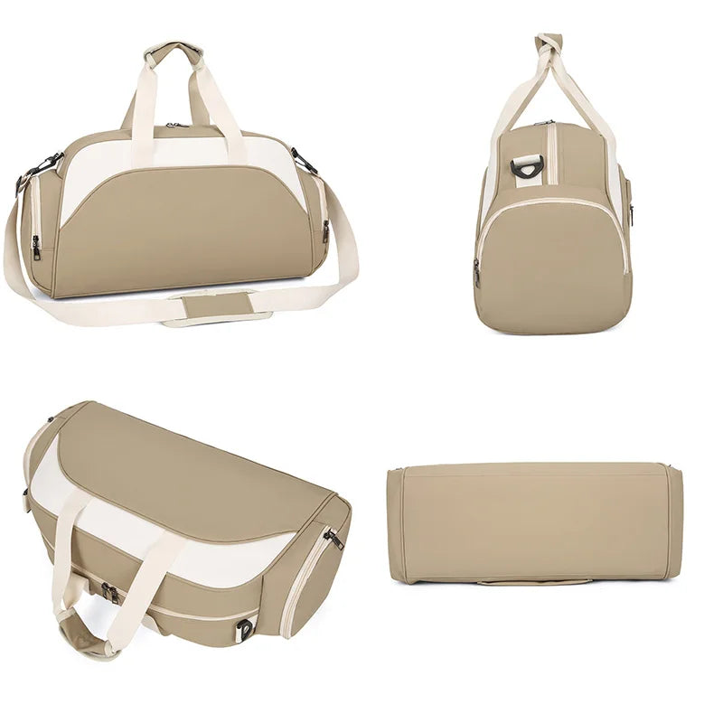 Fitness Bag Custom Logo Dry Wet Separation Travel Bag Personalized Sports Bag DIY Name Gym Bag