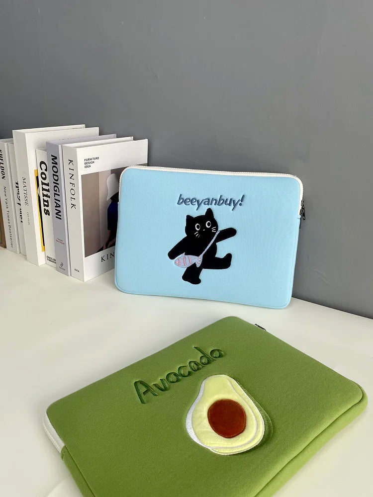 Cute Laptop Sleeves Carring Case 13 13.6 15 15.6 Inch Computer Bags for Macbook airM1 13.3 PRO14 15 Inch ASUS HP Liner Sleeve