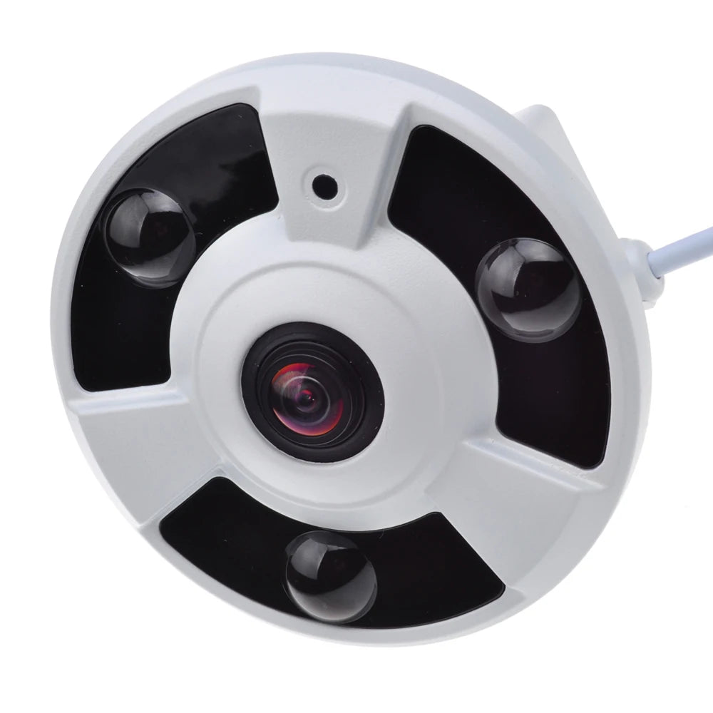 Gadinan Indoor AHD 5MP Camera 1.7mm Lens 360 Degree View Panorama Security Camera FishEye IR 10m Metal