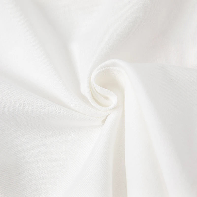 Dave Bella Baby Girl White T-shirts Cartoon Printed Girls Tees Children Tops Puff Sleeves Kids Clothes DB2221905