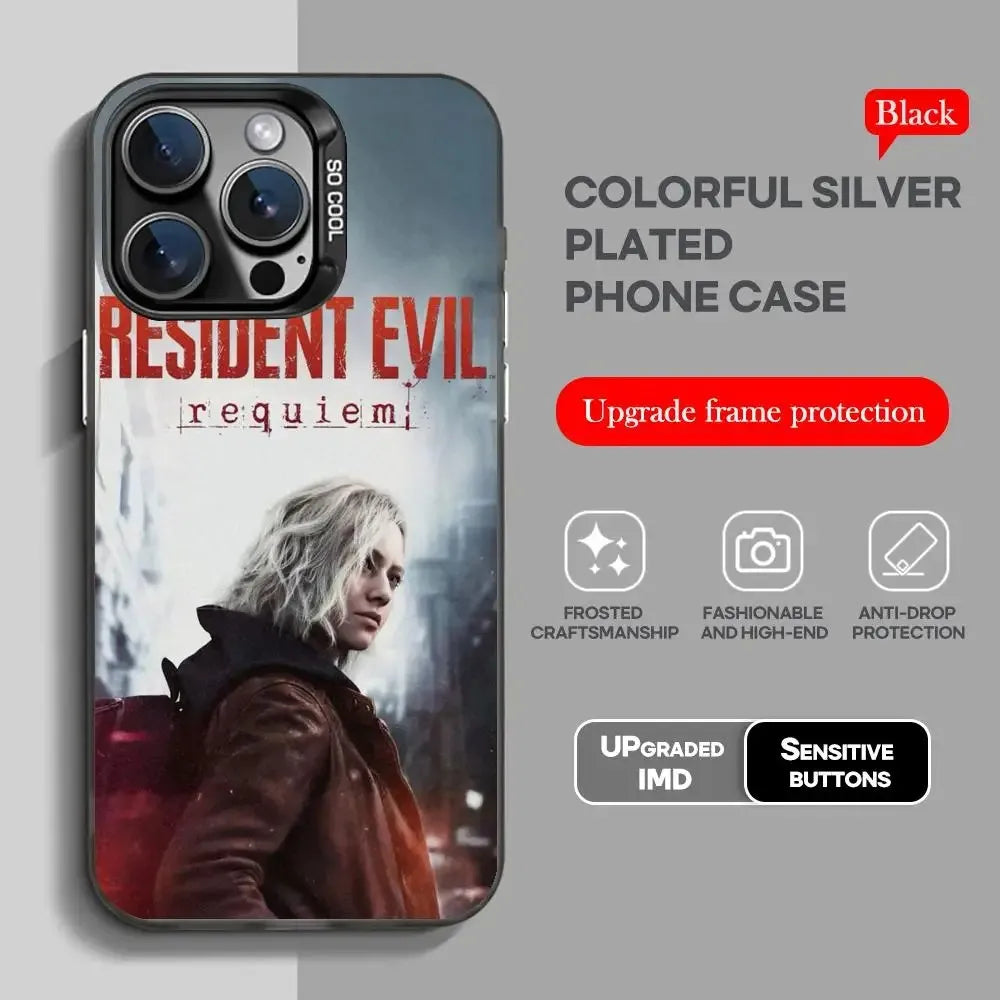 Game Phone Case For iPhone 17 16e 16 15 14 13 12 11 mini Pro Max X XSMAX 8 7 Air Plus Anti Fall Matte R-Residents Evils Requiems