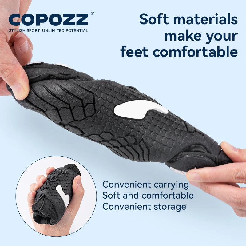 COPOZZ Unisex Water Shoes Barefoot Shoes Outdoor Beach Water Sports Upstream Aqua Shoes Sport Running Fitness Non-slip Sneakers