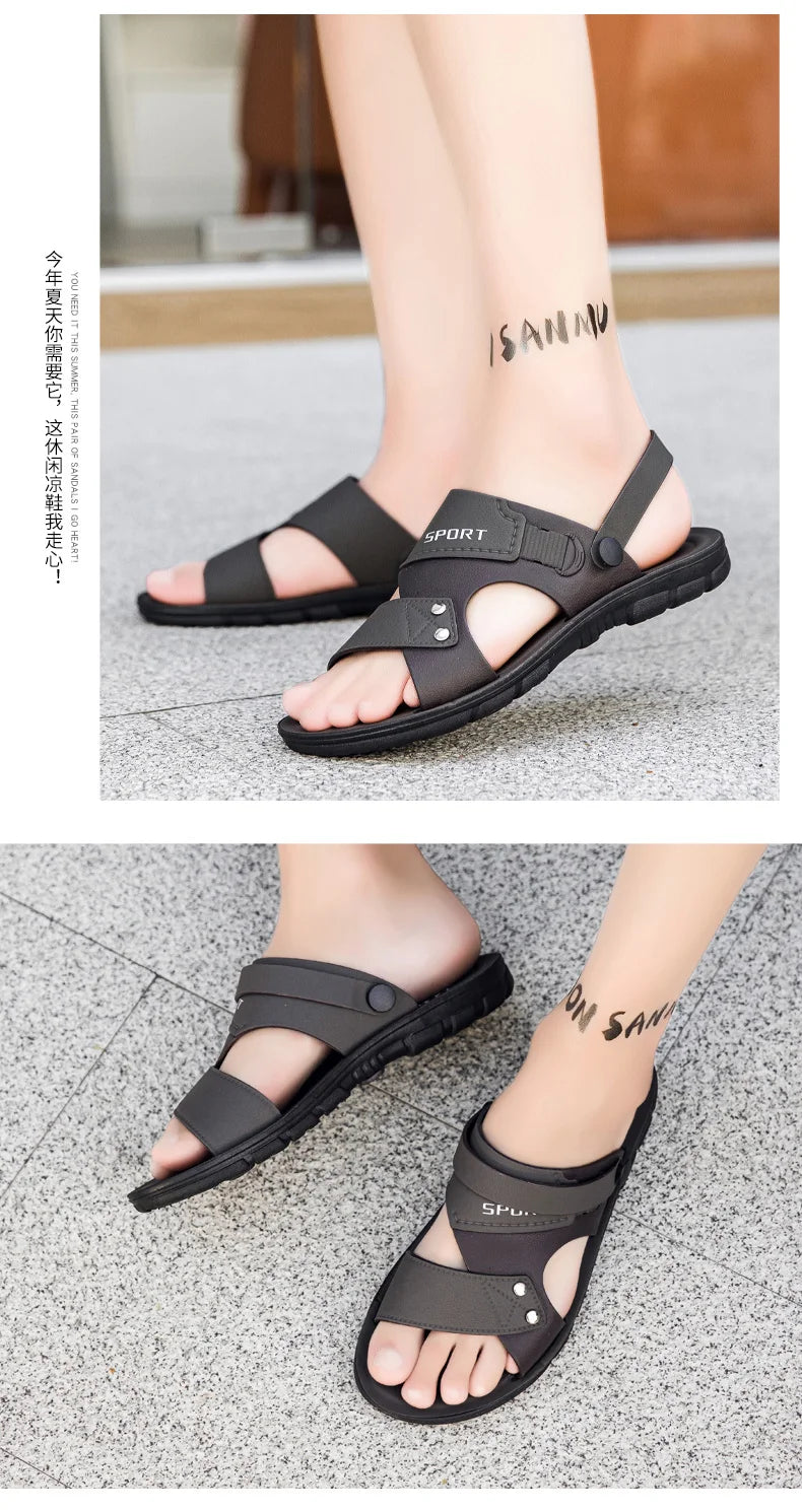 Trend Men's Sandals Casual Beach Shoes Male Classic Summer Sandals Men Slippers Slip On Sandals For Men Slippers