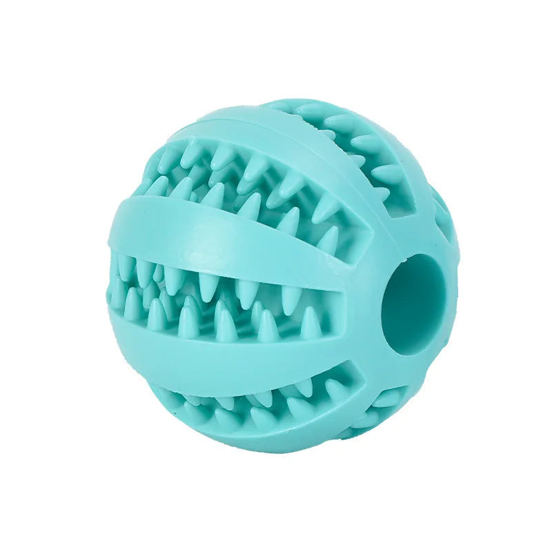 Pet Food Treat Feeder Dog Ball Nontoxic Bite Resistant Interactive Chew Toy Teeth Cleaning Ball Indoor Outdoor Cat Playing Toy