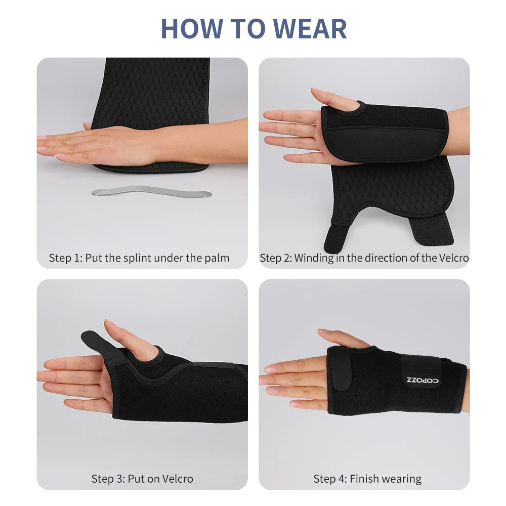 COPOZZ Ski Wristbands Unisex Wrist Wear-resistant Non-slip Protection Sweat Bands Running Fitness Sports Protection Equipment