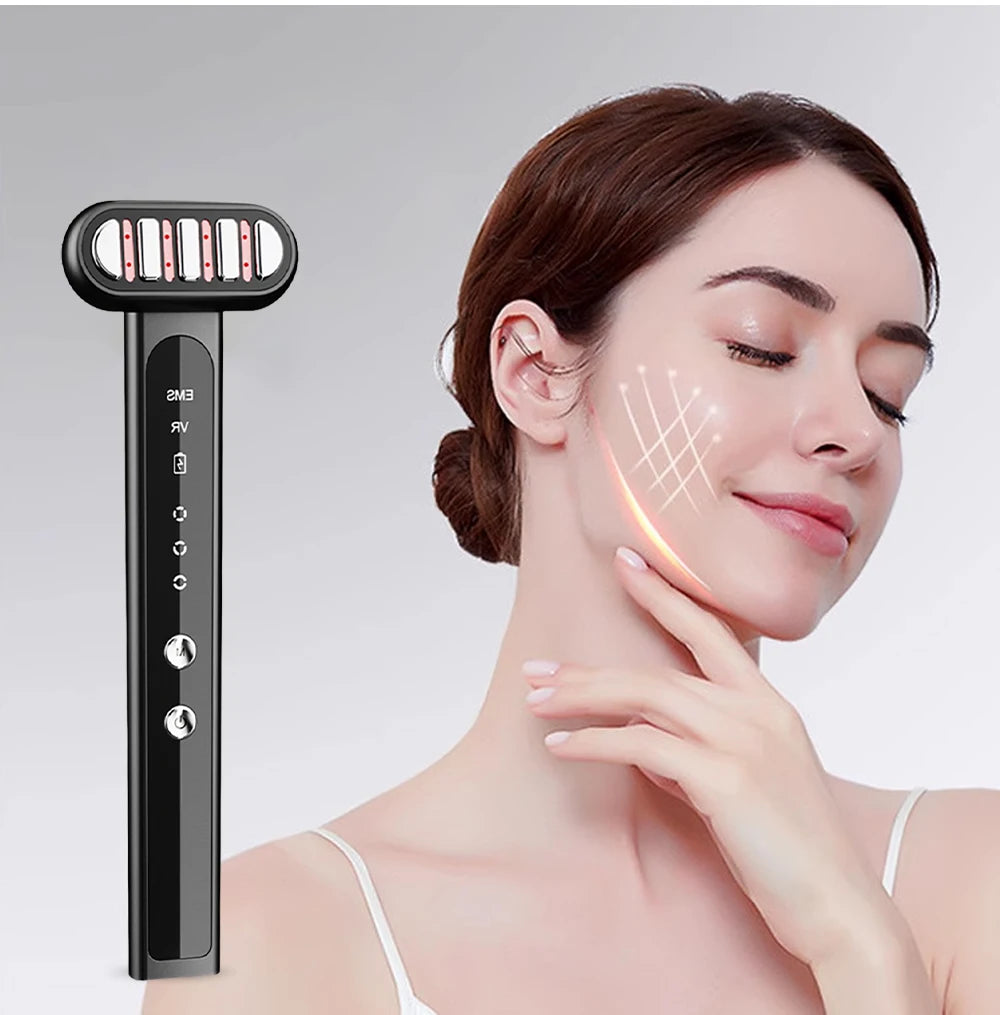 Beauty Eye Massager Device Red Light Facial Wand Eye Neck Massager Skin Tightening Anti Wrinkle SkinCare Beauty Anti Dark Circle