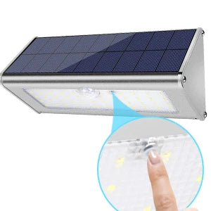 Solar LED Light Outdoor WaterProof Aluminum RIR Motion Sensor Solar Powered Path Lamp for Garden Fence Wall Security Lighting