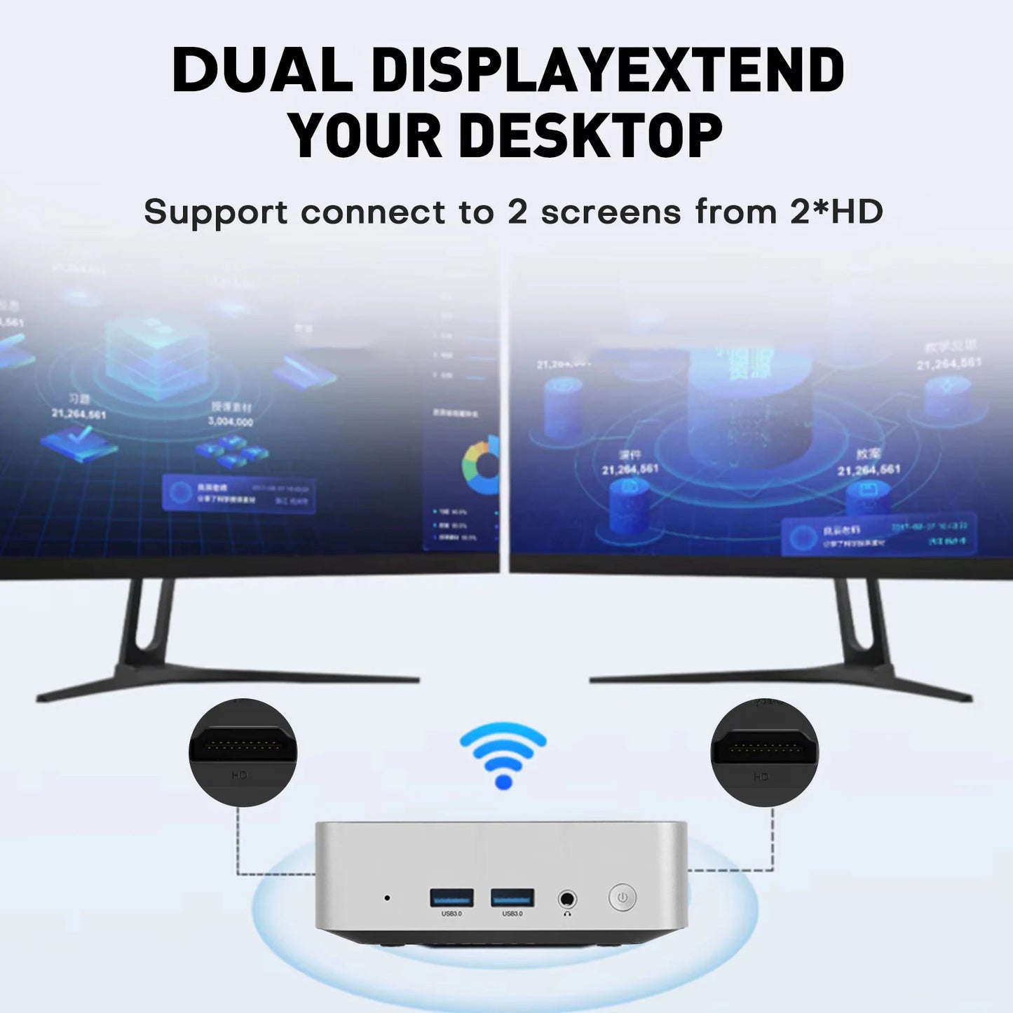 2025 Mini Computer PC Windows 10 intel core i7-8500Y 12GB DDR4 512GB 1TB 2TB SSD UHD Graphics Portable Mini Pc Desktop