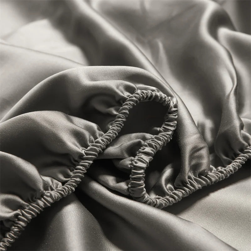 Premium Egyptian Cotton Bedding Fitted Sheet Elastic Band Around Mattress Cover Double Queen King Size Bed Cover No Pillowcase