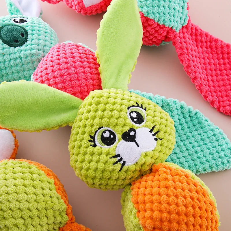 Pet Plush Toy Dog Bites And Sounds Interactive Toys For Indestructible Dogs Corn Velvet Ball Shaped Speaker Cute Animal Shape