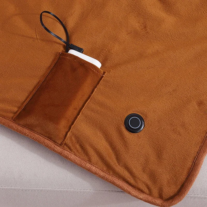 5V USB Large Loose Electric Blanket Powered By Power Bank Winter Bed Warmer Heated Sofa  Blanket Body Heater Bed Warmer Mat