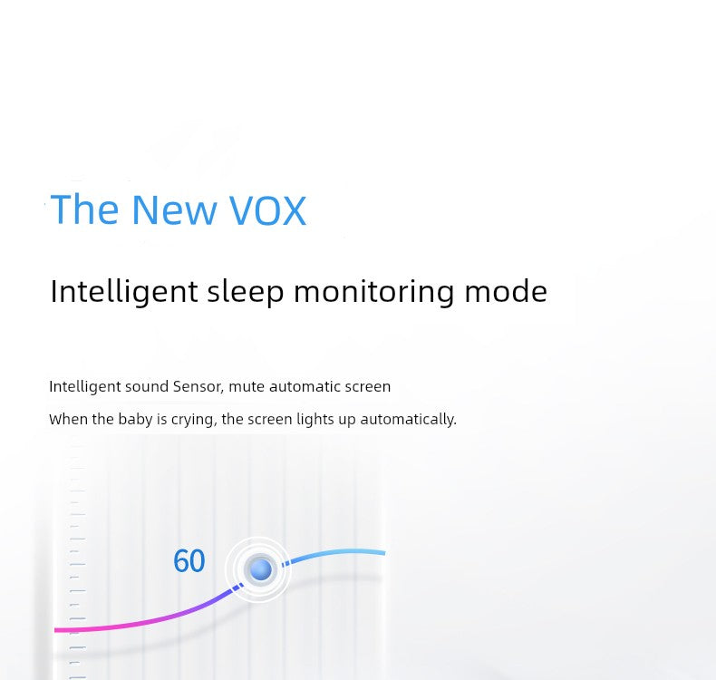 Smart Home Baby Child Sleeping Monitor Wireless HD Night Vision Voice Intercom Cry Reminder for Newborn to 10 Years Old