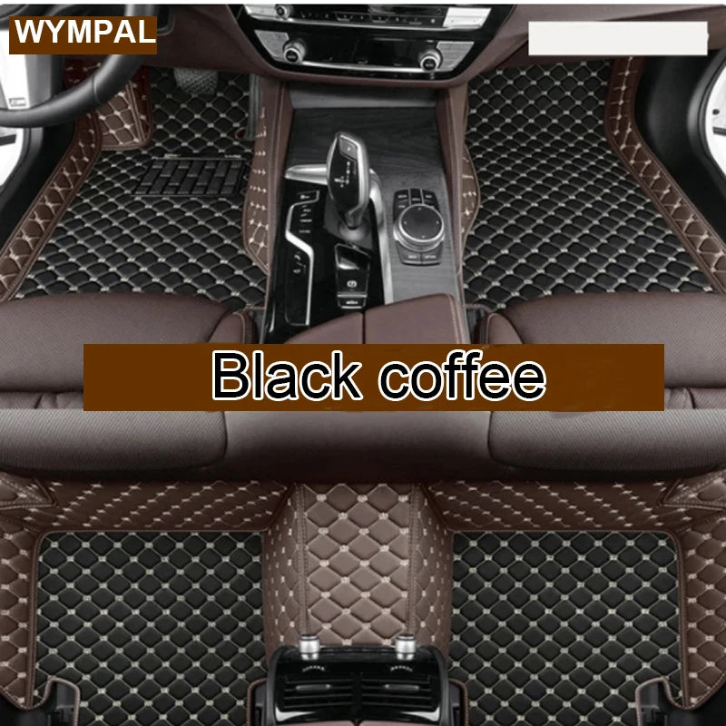 Car Floor Mats For VW Golf 4 MK4 1998 1999 2000 2001 2002 2003 car Accessories Leather Carpets Rugs Foot Pads