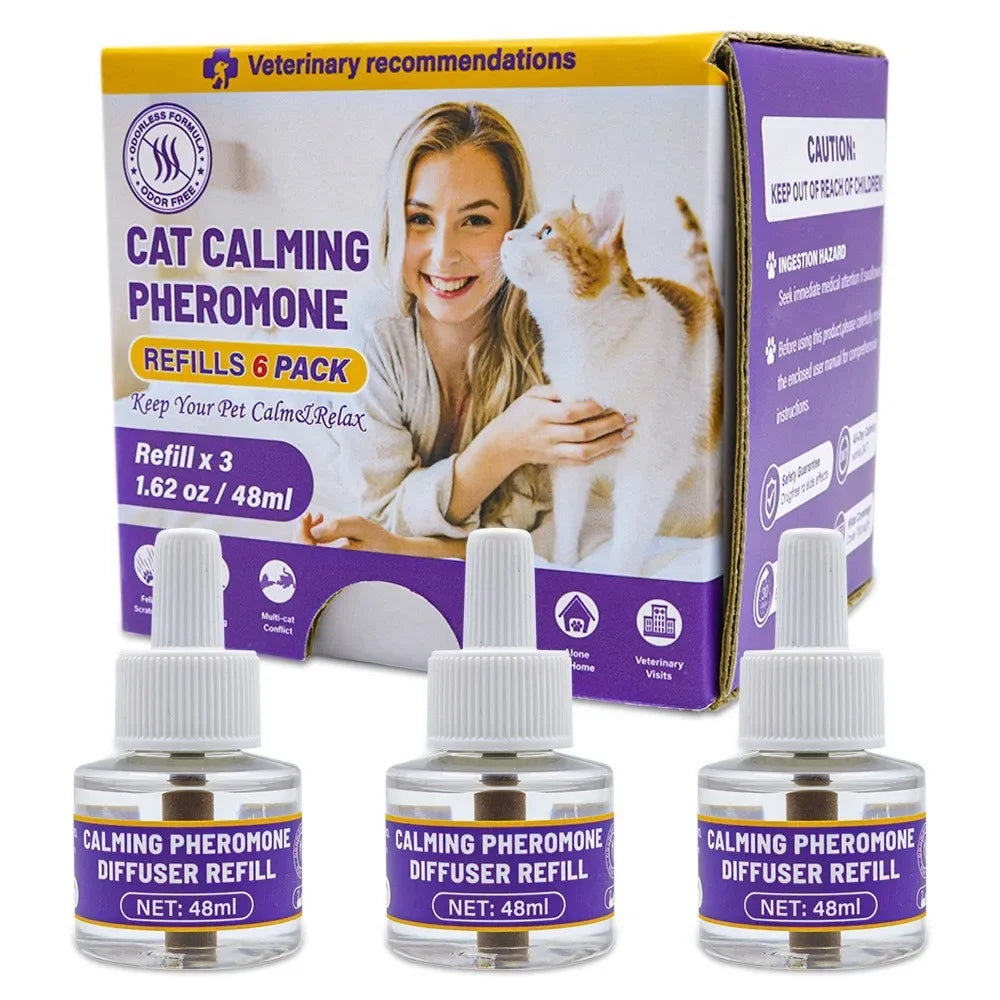 Cat and Dog Pheromone Diffusion 4-in-1 Pet Set Electric Heating Pheromone Odorless Pheromone Relieves Pet Emotional Stress