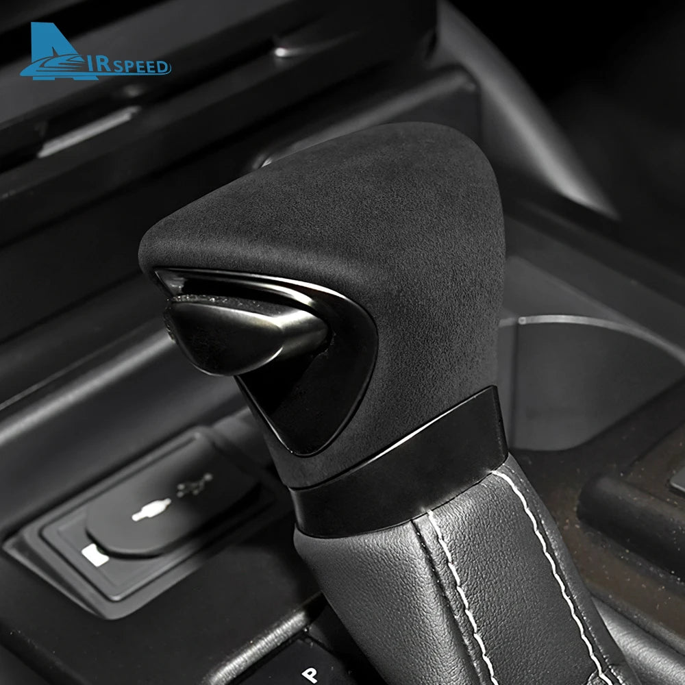 Top Suede Car Gear Knob Cover LHD RHD For Lexus ES ES200 ES250 ES300h ES350 2018-2023 2024 2025 for UX 2019-25 for LX 2022-25