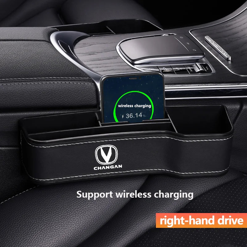 Car Leather Seat Gap Storage Box For changan CS75 PLUS CS95 CS35 alsvin CS15 CS55 Eado changan Car Organizer