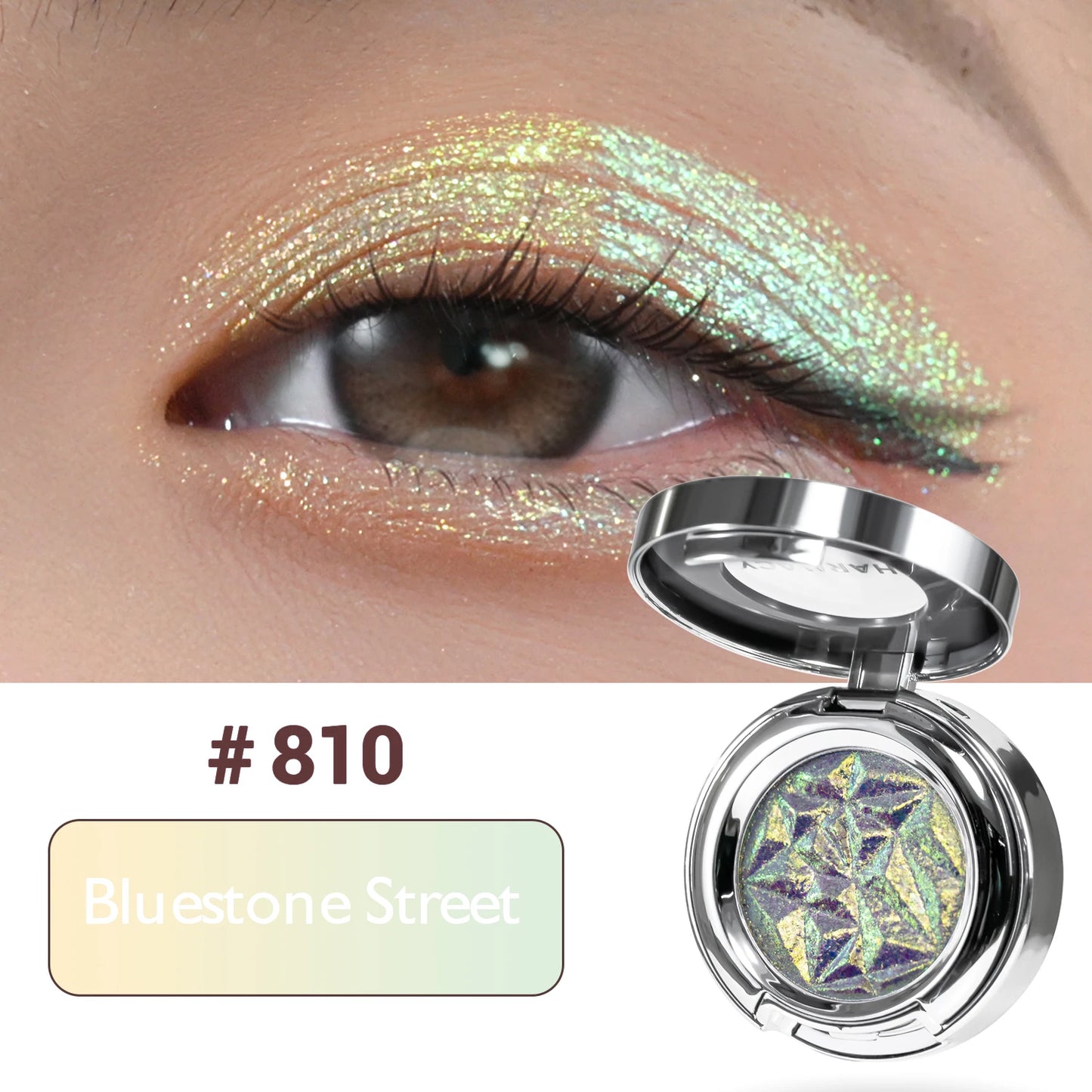 CHARMACY Multichrome Eyeshadow Palette High Pigment Waterproof Long Lasting Eye Shadow Makeup for Women