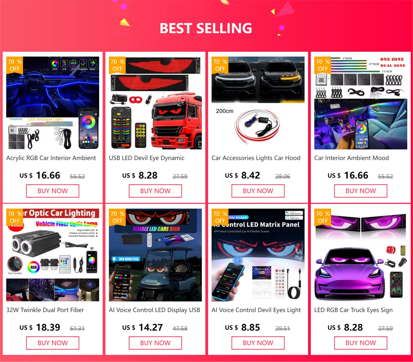 16W Twinkle Starry Sky Car Star Ceiling Light Fiber Optic Lights Led Star Roof Interior Atmosphere Car Home Decor Ambient Lights