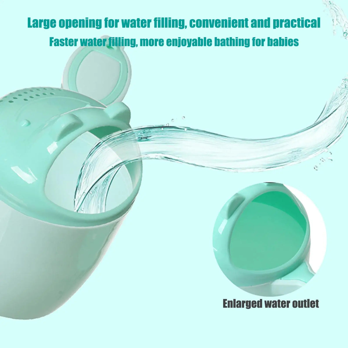 Baby Bath Caps Shampoo Rinser Kids Shampoo Rinse Cup Bath Shower Washing Head Children Bathing Baby Shower Spoons Kids Bath Tool