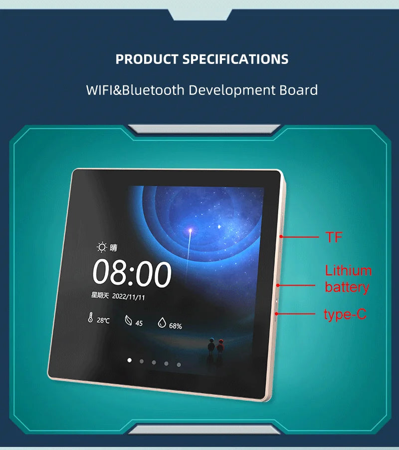 ESP32-S3 Development Board WiFi BT 4 Inch IPS Touch Screen for Arduino LVGL IOT ESP32 86 Box Central Centrol